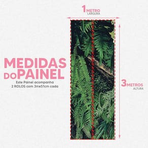 Papel De Parede Painel 3D Folhas Flores Tropical 1M