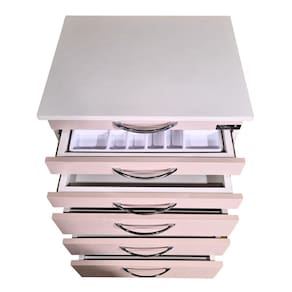 Receba Montada - Carrinho Para Esteticistas Rosa