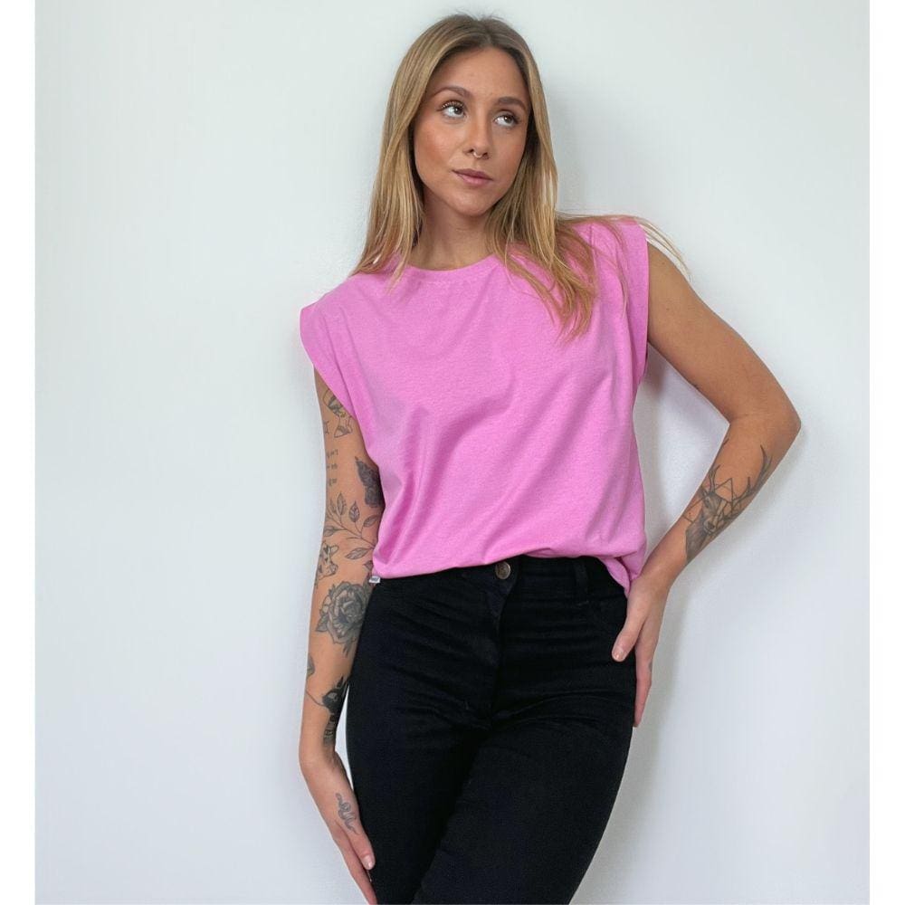 Camiseta Aveloz Feminina Muscle Tee Rosa Blush