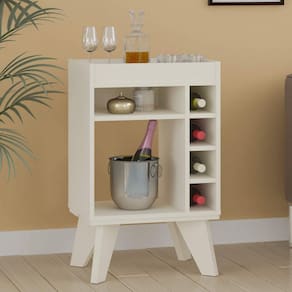 Bar com Espelho 6 Nichos Drink Artely Off White