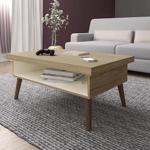 Mesa de Centro Lucca Artely Carvalho/Off White