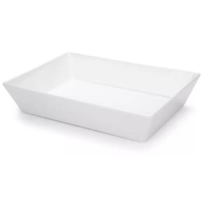 Travessa Retangular 2,2l Branca Servir a Mesa Salada Sobremesa Risoto Petisco Coza