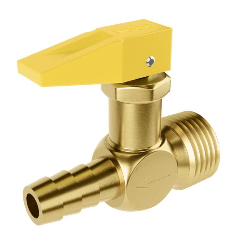 Registro Corta Fogo 1/2 Npt M X 3/8 Tm Pressao 7 Bar Roco