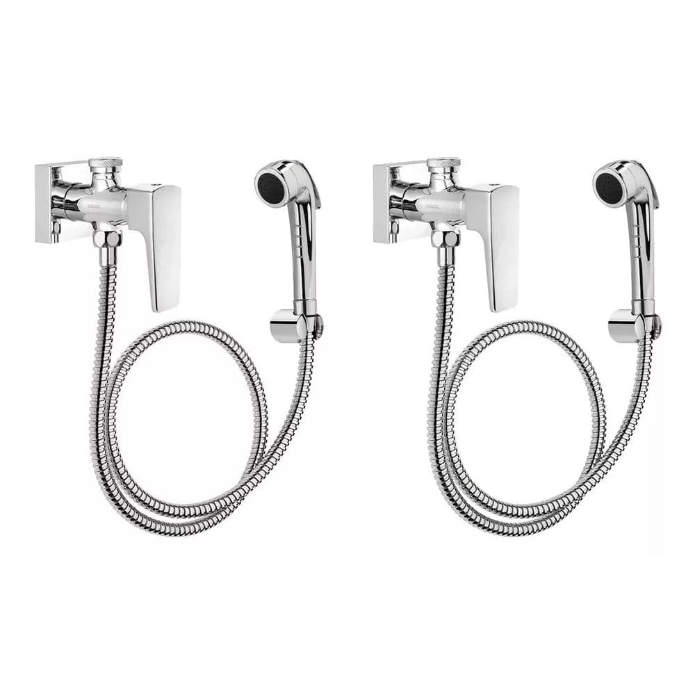 Kit 2 Ducha Higiênica Completa Docol Lift 00812206 Cromado Com Registro Derivação