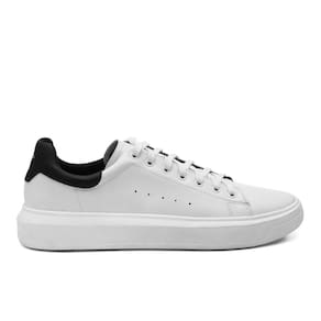 Tênis Casual Masculino Prime Na Cor Branco Macio Leve Moderno Esporte Fino