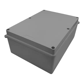 Caixa De Passagem Sobrepor Elétrica 22x30x12cm Cinza/opaca