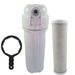 Filtro Agua 9 3/4 Ponto Uso Pou Carvão Ativado Carbon Block