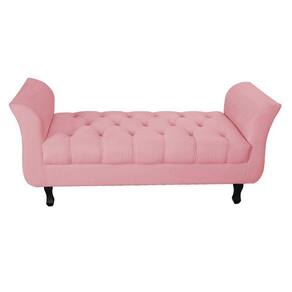 Recamier Grecia Decorativa 195cm Suede Rosa - Montanaris Decor
