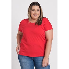 Kit 3 Blusas Comfort Básica em Malha de Viscose com Elastano