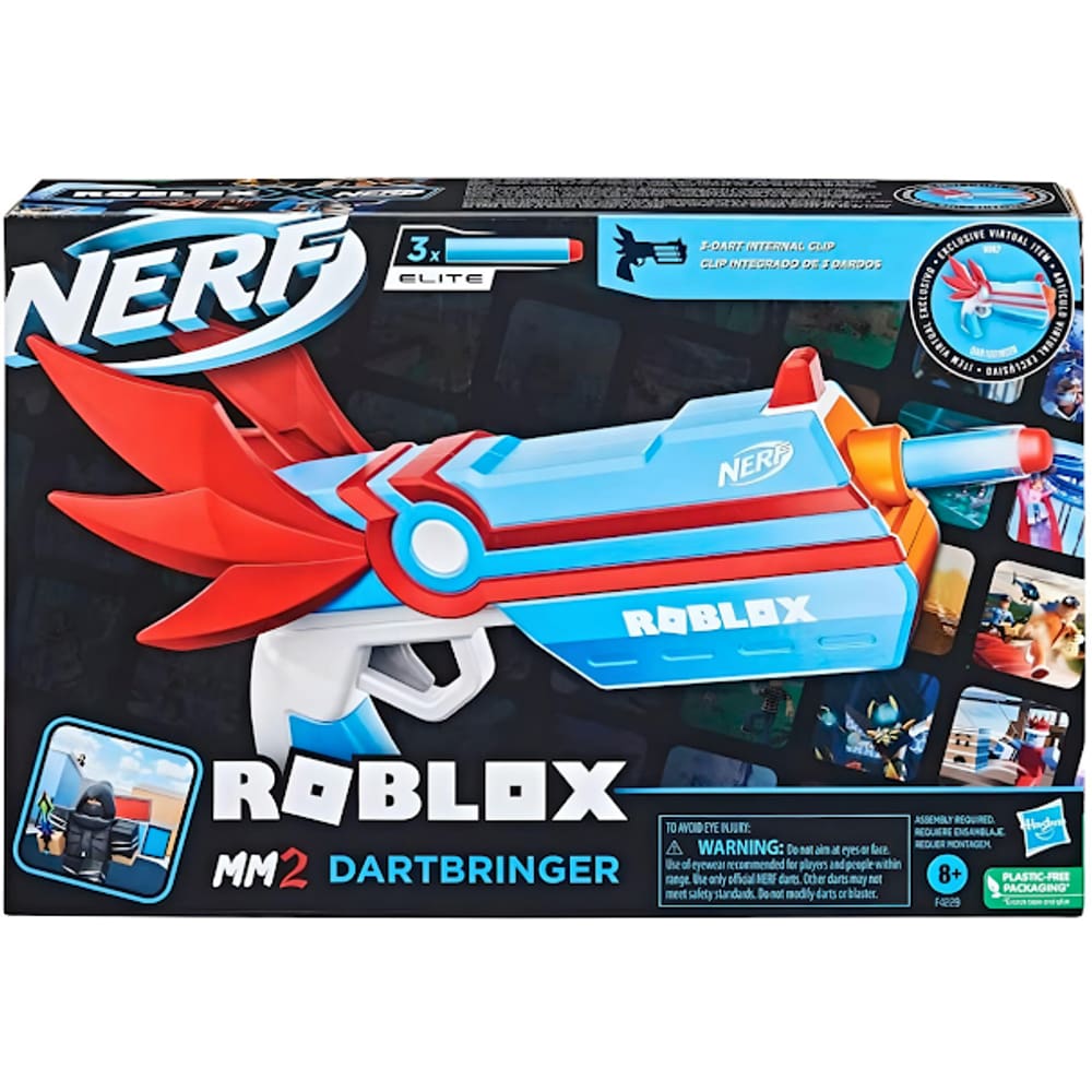 Lançador Nerf Roblox MM2 Shark Seeker Hasbro F2489