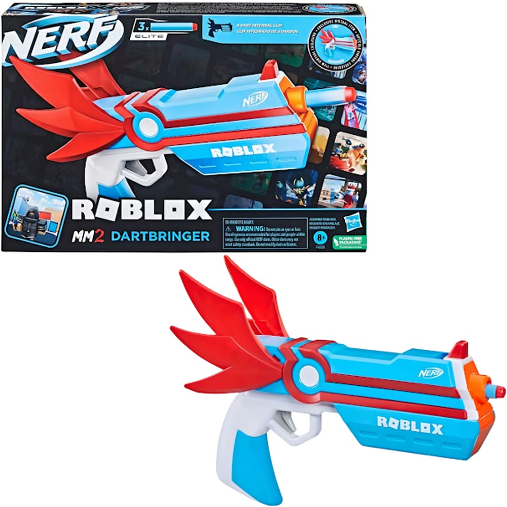 Lançador de Dardos Nerf Roblox MM2 Dartbringer F4229 Hasbro