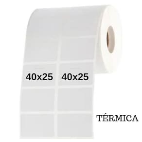 Etiquetas Térmicas 40x25 2 Colunas 10 Rolos 20.000 Un