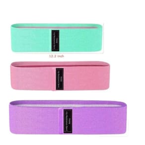 Hip Band Kit 3 Faixas Elasticas Gluteos Pernas Bumbum