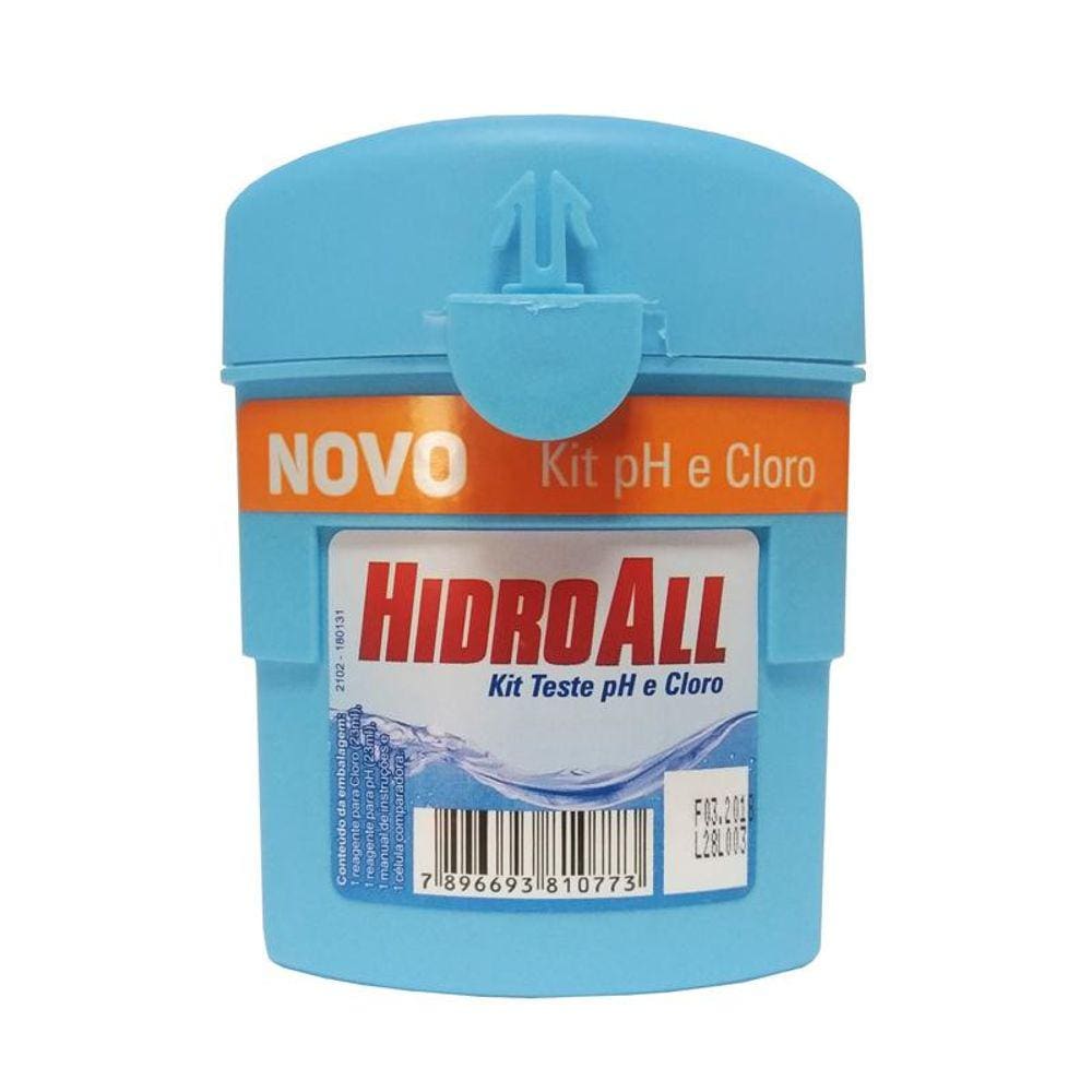 Kit Hidroall Teste PH/Cloro