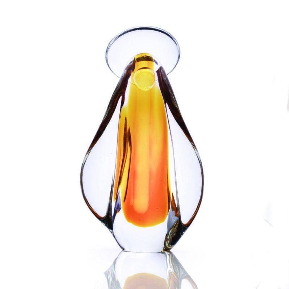 Imagem Em Cristal Murano Âmbar - São Marcos 23Cm