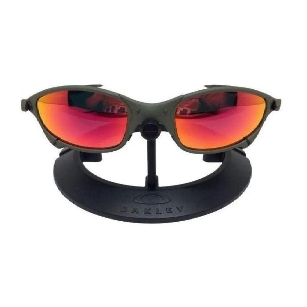 Oculos oakley thump juliet xmetal vermelha 2 lente mandrake