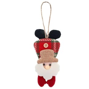Kit 18 Enfeite árvore Natal Pendente Papai Noel 19,5cm