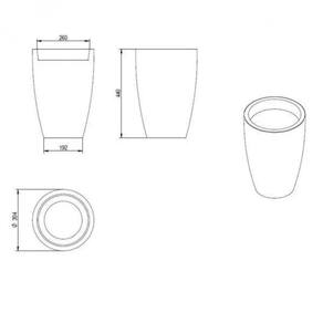 Vaso Cônico Moderno Japi 30 Café JVOMK30