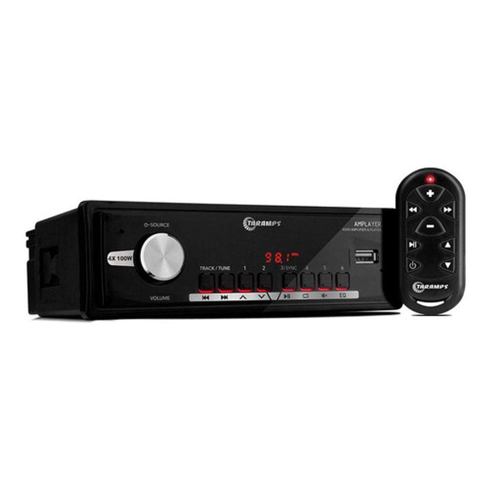 Rádio Player Mp3 Taramps Amplayer Bluetooth Usb 4x100w 400w