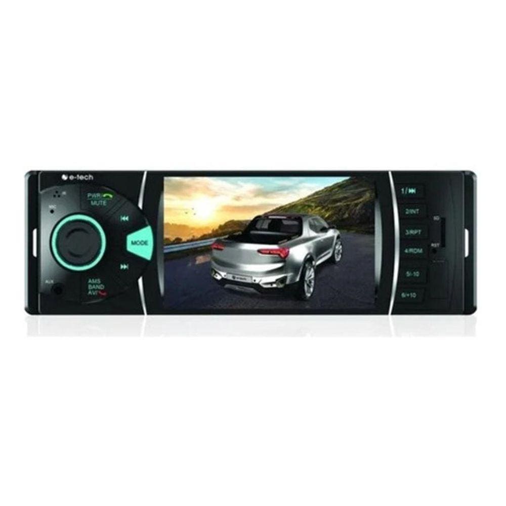 Mp5 Player Multimidia Usb Aux Tela 4 Pol 1 Din