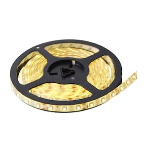 Fita Led 5050 5 Metros C/silicone Ip65 Branco Quente