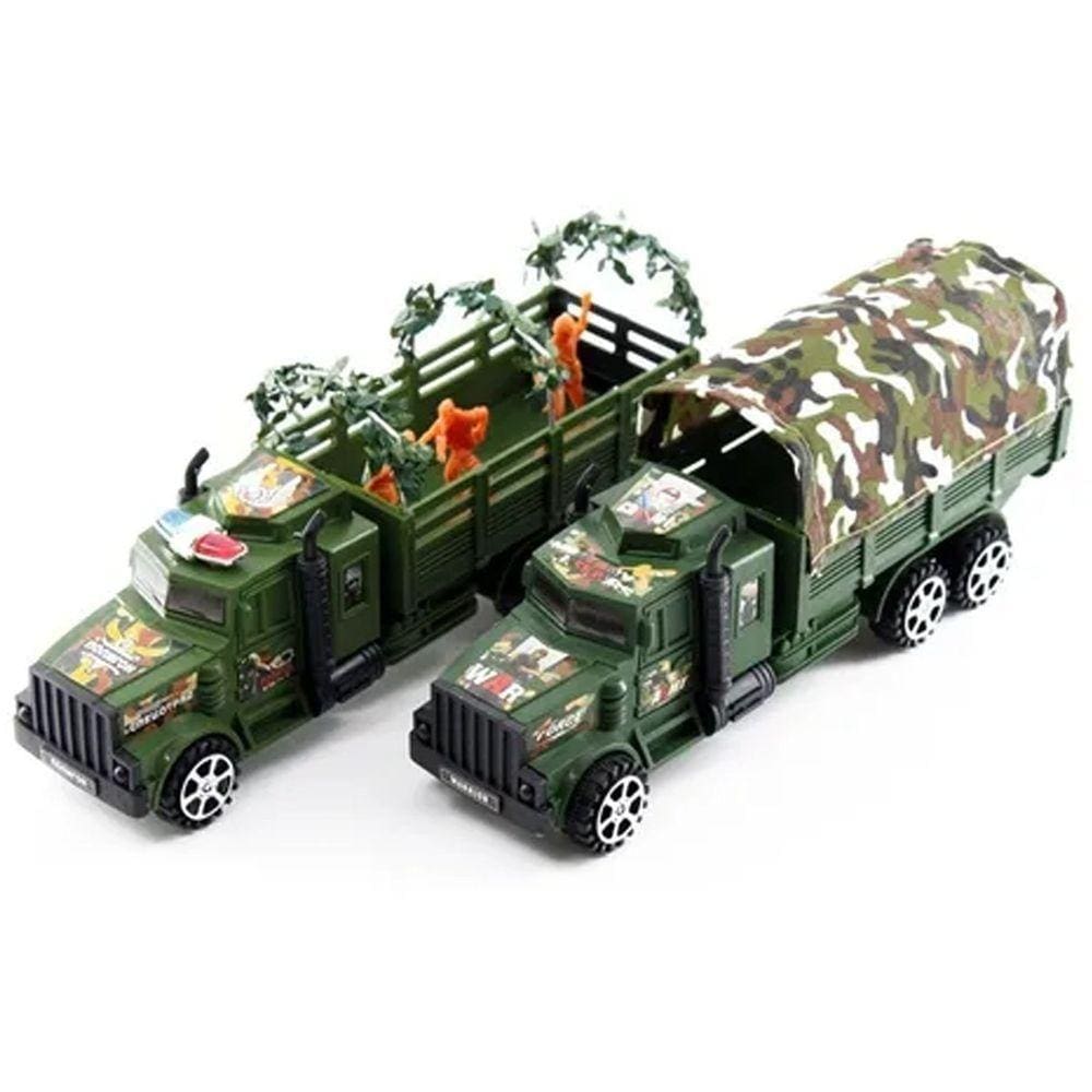 Carrinhos Caminhões A Fricção Carretas Militares Camufladas