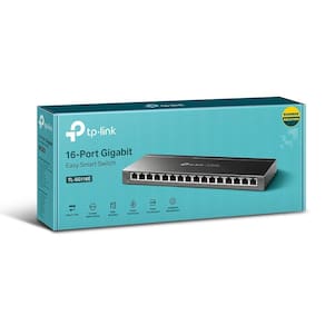 Switch Tp-Link Sg116E Easy Smart 16 Portas 10/100/1000Mbps Homologação: 44031912050