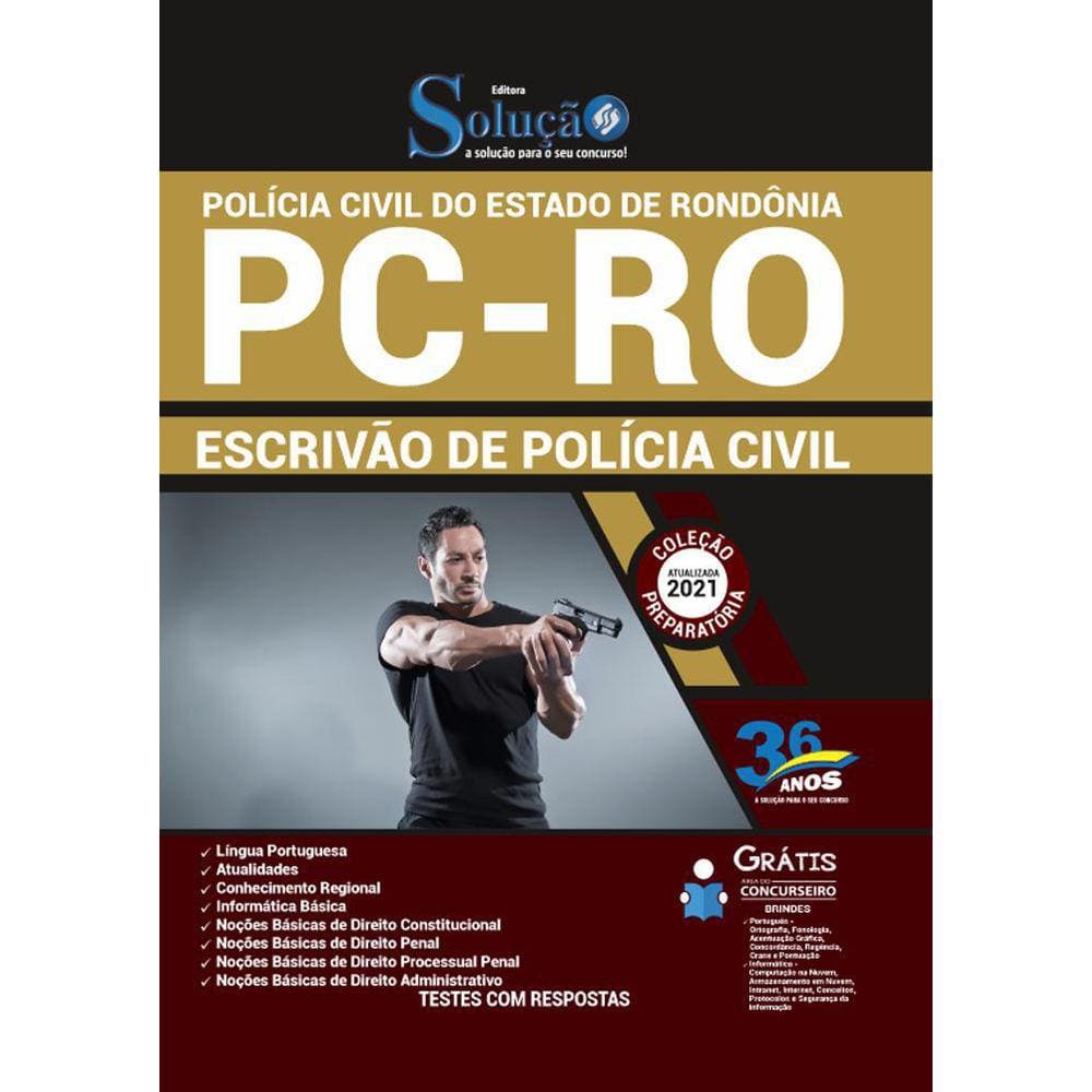 Apostila Concurso Pc Ro - Escrivão De Polícia Civil