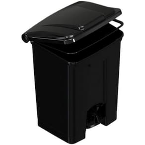 Lixeira Com Pedal Polipropileno Preta - 50 Litros