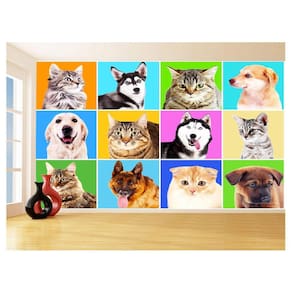 Papel De Parede Animais Cachorro Várias Raças 3,5M Anm425