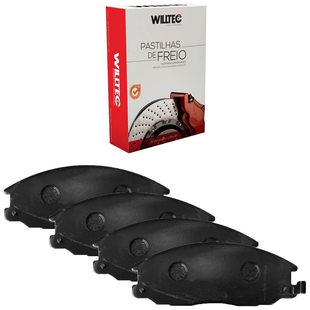 Kit Pastilha Freio H1 Santa Fé Kyron Diant Akebono Willtec