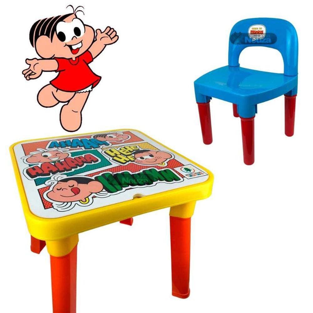 Mesa e Cadeira Monica com Boneco MONTE LIBANO