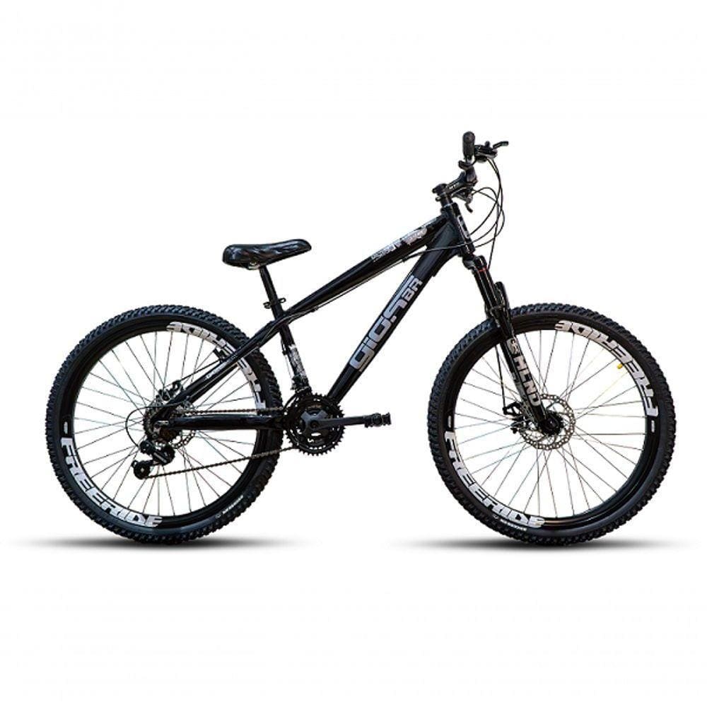 BICICLETA ARO 26 GIOS 4TRIX - AZUL BEBÊ E AZUL C/ AMORTECEDOR - Portal  Wheeling