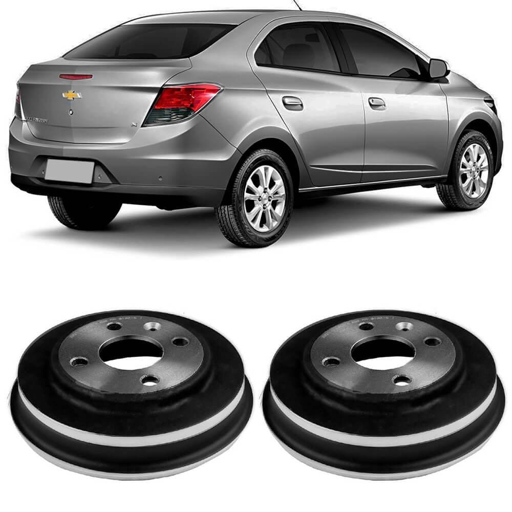 Par Tambor Freio Onix Prisma Traseiro Sem Cubo Fremax BD3551