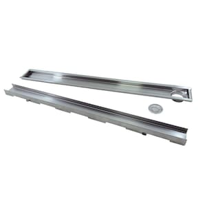 Ralo M1Nox Linear Oculto 80 Cm X 6 Cm Saída Lateral