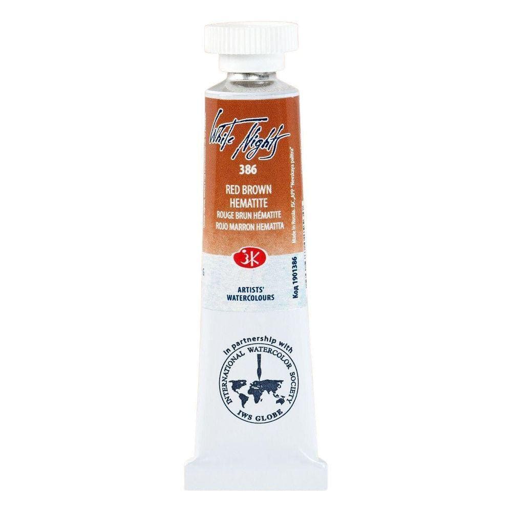 Aquarela White Nights Tubo 386 Red Brown Granulados 10Ml