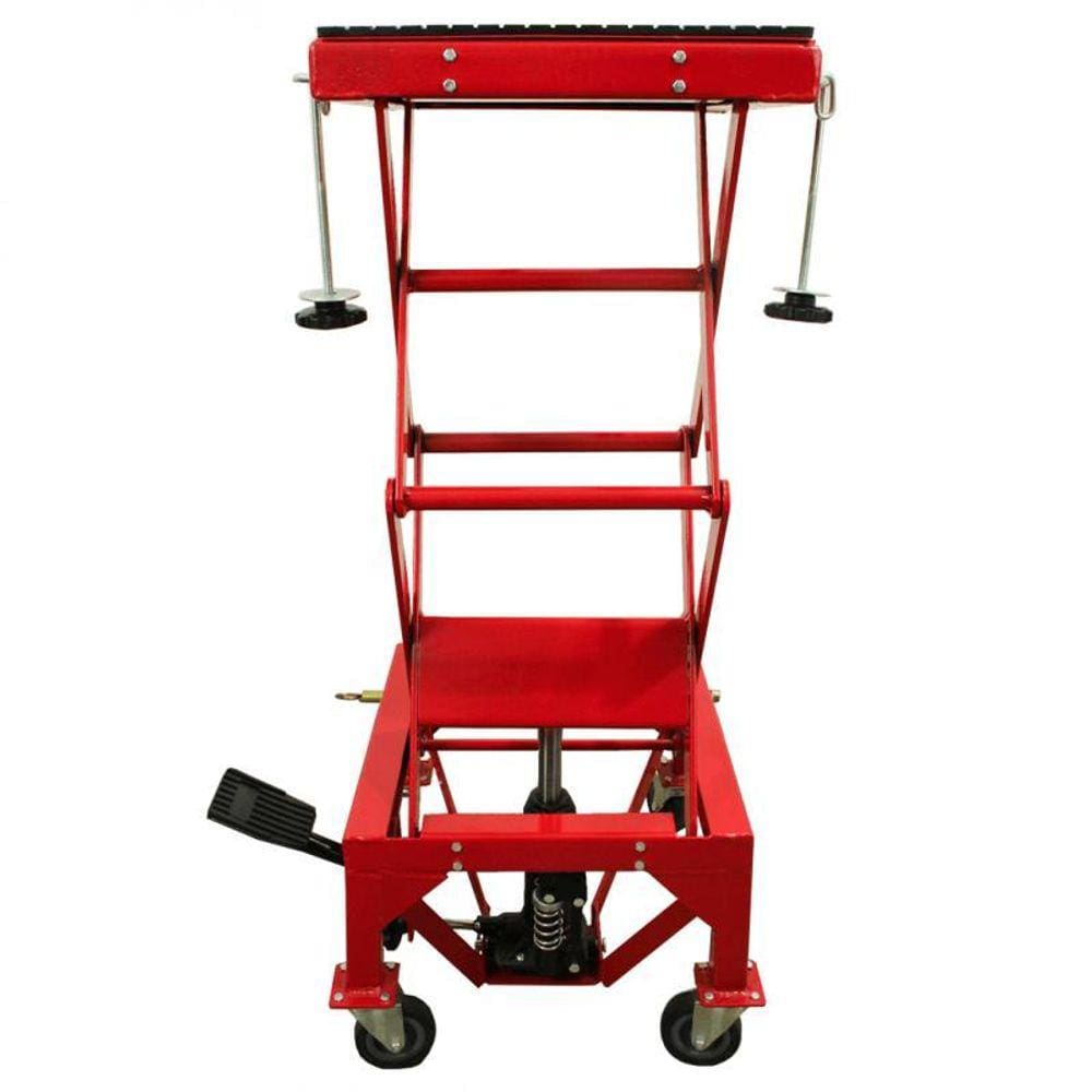 Elevador Hidráulico Compacto Para Motos Até 135Kg Com Rodas