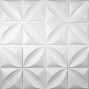 Kit 5m² revestimento 3d de parede modelo petalas placa 50x50