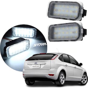 Luz De Placa Para Ford Focus Kit Par Lâmpada Led Cor Branca
