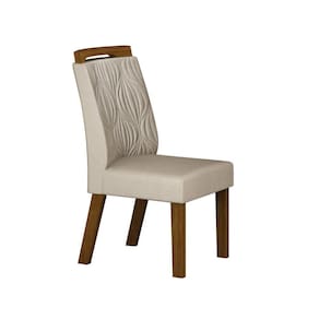 Kit 2 Cadeiras para Sala de Jantar Ilheus Freijó/Palha
