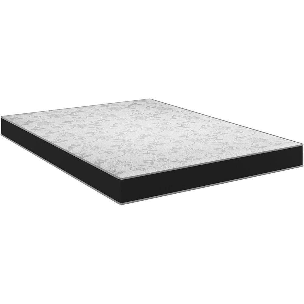 Colchão Viúva Espuma D28 17x128x188cm Confort Arte Cúbica Branco/Preto