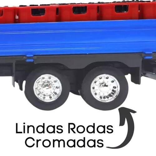 Miniatura Caminhão Brinquedo Infantil Iveco Bebidas Garrafas