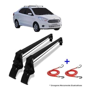 Rack Teto + 2 Elasticos Ford Ka Novo Hatch E Sedan Ano 14 A