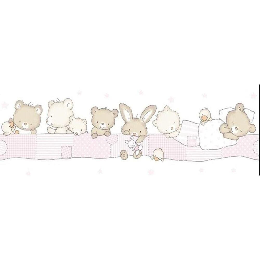 Faixa De Parede Treboli Rosa Balões 5902