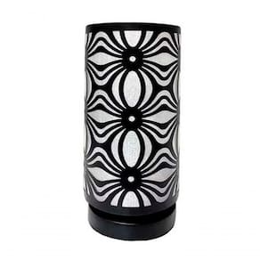 Abajur Luminária Preta De Mesa 29cm Bivolt 110/220v