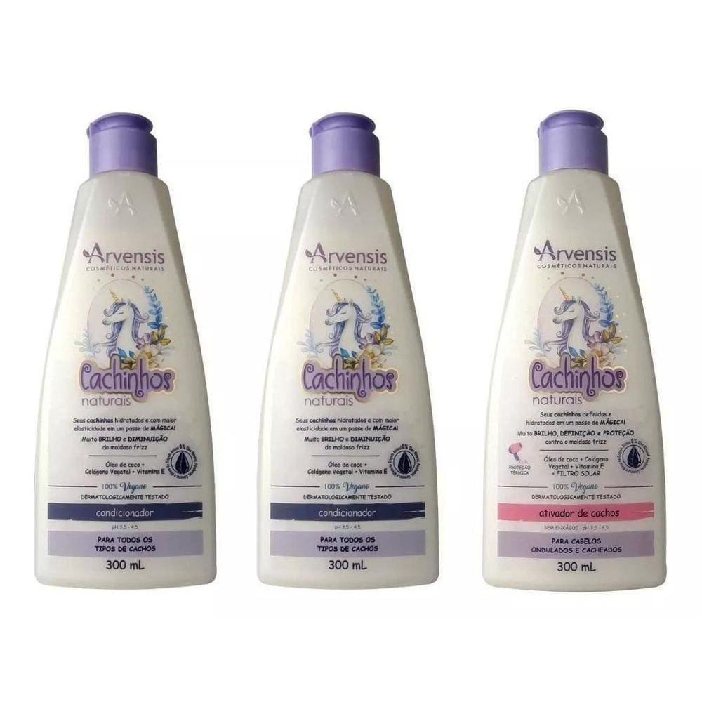 Kit Arvensis Cachinhos 2 Condicionador + Ativador Ondulados