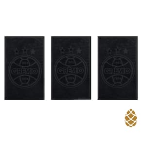 Kit 3 Toalhas de Academia/Mão Buettner Grêmio Preto