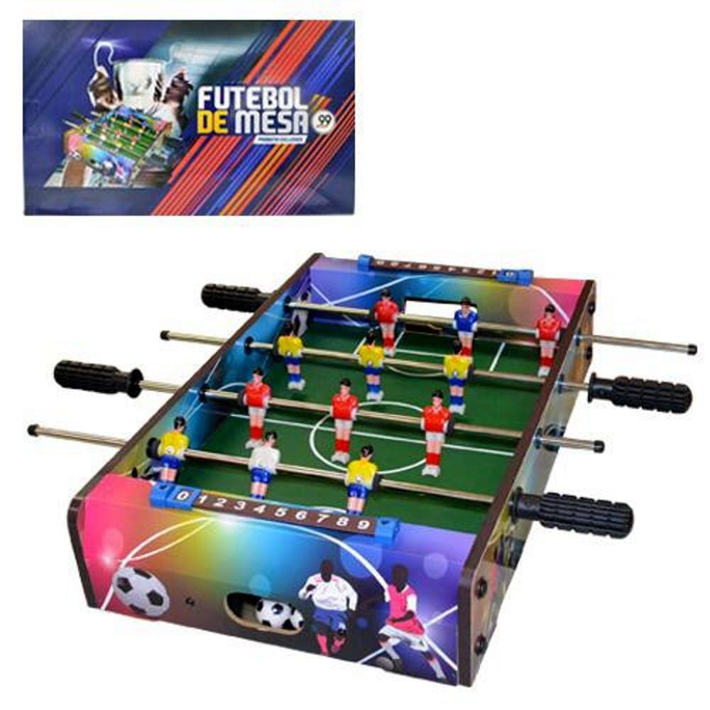 Jogo Futebol De Mesa Game Chute 2 Em 1 BrinqueMix Brinquedo