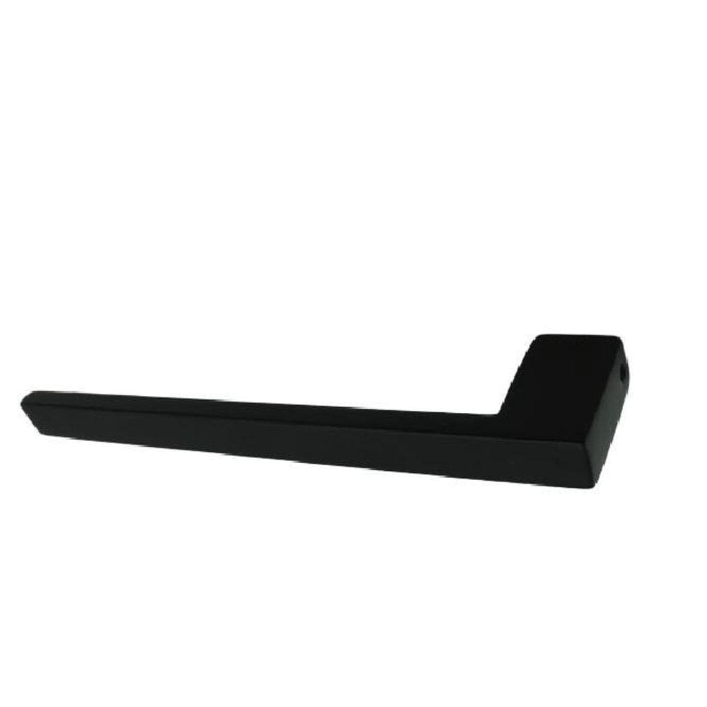 Porta Toalha Rosto De Parede Guriri 24Cm Preto Inox