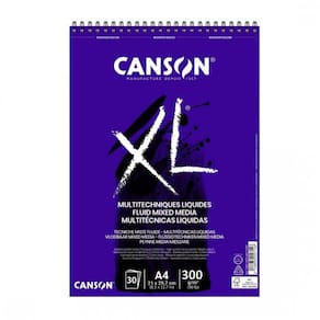 Bloco Papel Canson Xl Aquarelle A4 300g 30 Folhas
